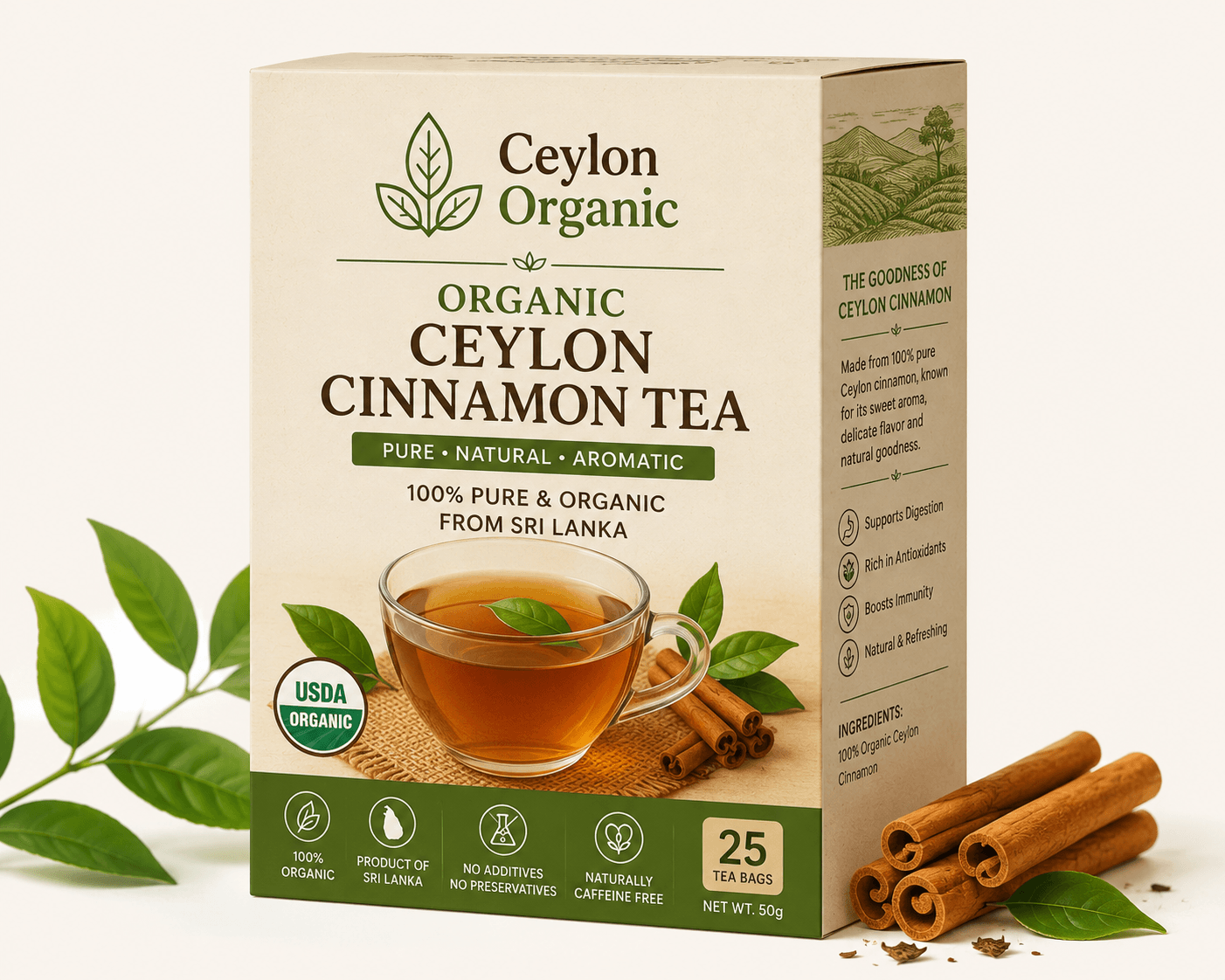 Organic Ceylon Cinnamon Tea